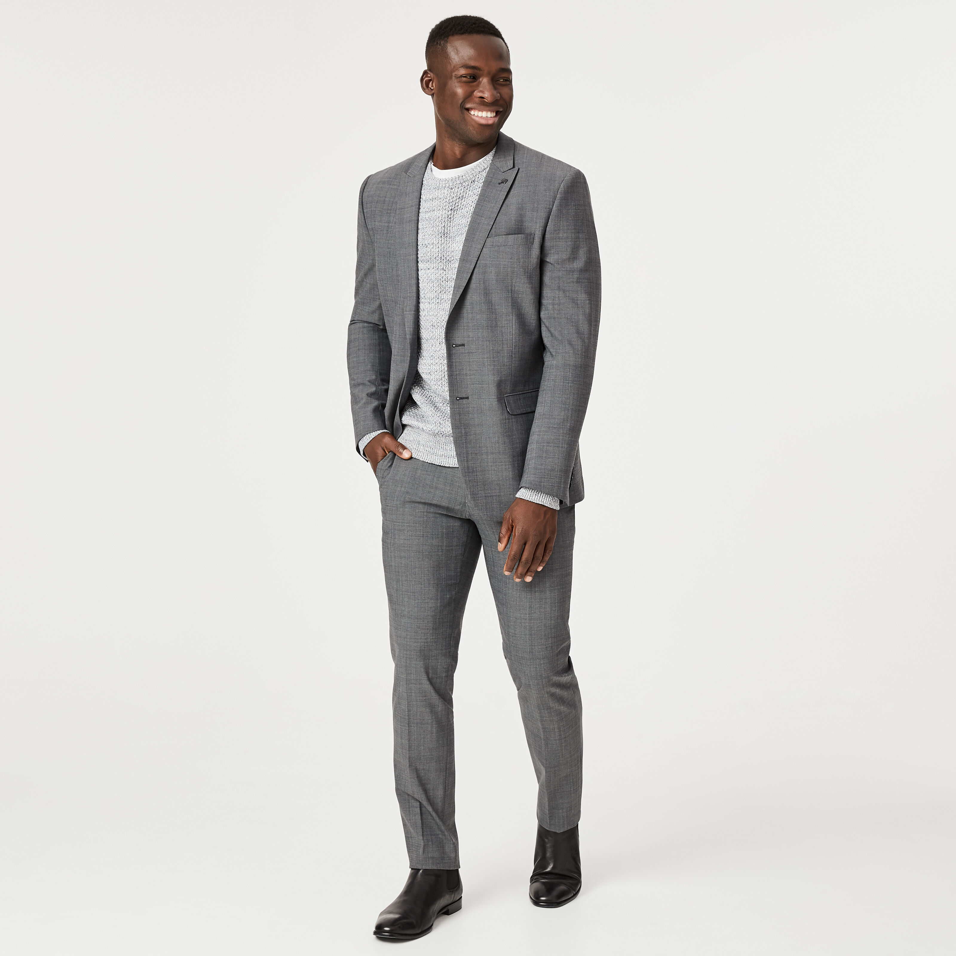 Gray deals formal pantsuit